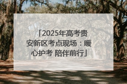 2025年高考贵安新区考点现场：暖心护考 陪伴前行