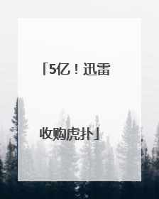 5亿！迅雷收购虎扑