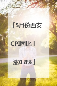 5月份西安CPI同比上涨0.8%